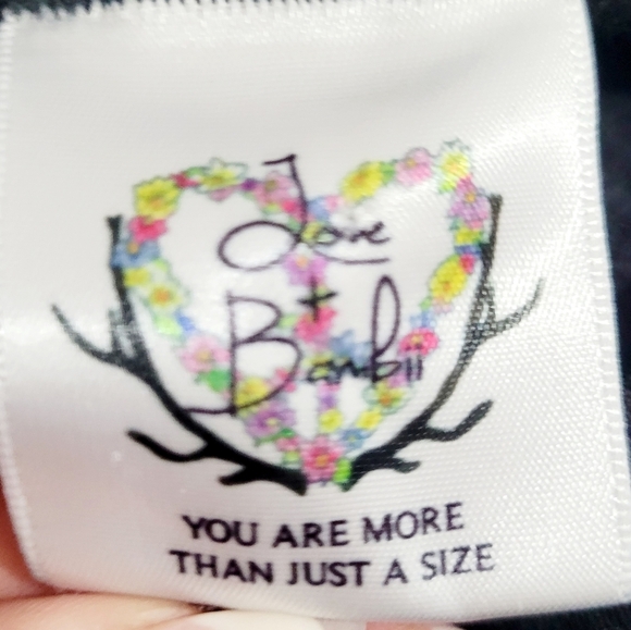 Love Bambi Black "Game Day" Sweatshirt Size Large Elbow Patch Football Sequin - Picture 9 of 10